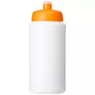   Baseline® Plus 500 ml bottle with sports lid, HDPE Plastic, PP Plastic, White,Orange  