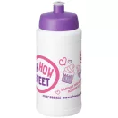 Baseline® Plus 500 ml bottle with sports lid, HDPE Plastic, PP Plastic, White,Purple  