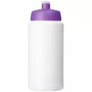 Baseline® Plus 500 ml bottle with sports lid, HDPE Plastic, PP Plastic, White,Purple  