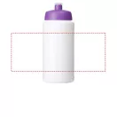 Baseline® Plus 500 ml bottle with sports lid, HDPE Plastic, PP Plastic, White,Purple  