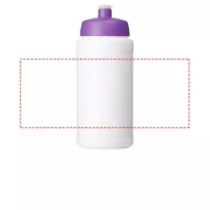   Baseline® Plus 500 ml bottle with sports lid, HDPE Plastic, PP Plastic, White,Purple  