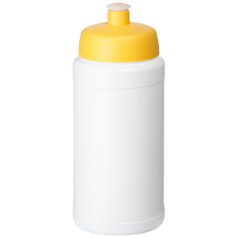   Baseline® Plus 500 ml bottle with sports lid, HDPE Plastic, PP Plastic, White,Yellow  