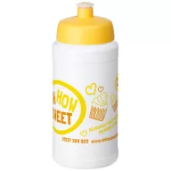   Baseline® Plus 500 ml bottle with sports lid, HDPE Plastic, PP Plastic, White,Yellow  