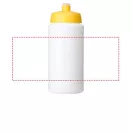 Baseline® Plus 500 ml bottle with sports lid, HDPE Plastic, PP Plastic, White,Yellow  