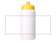   Baseline® Plus 500 ml bottle with sports lid, HDPE Plastic, PP Plastic, White,Yellow  