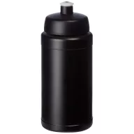   Baseline® Plus 500 ml bottle with sports lid, HDPE Plastic, PP Plastic,  solid black