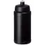 Baseline® Plus 500 ml bottle with sports lid, HDPE Plastic, PP Plastic,  solid black