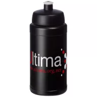   Baseline® Plus 500 ml bottle with sports lid, HDPE Plastic, PP Plastic,  solid black