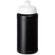   Baseline® Plus 500 ml bottle with sports lid, HDPE Plastic, PP Plastic,  solid black,White