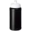 Baseline® Plus 500 ml bottle with sports lid, HDPE Plastic, PP Plastic,  solid black,White