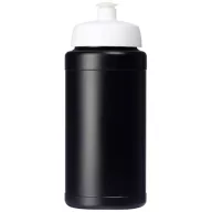   Baseline® Plus 500 ml bottle with sports lid, HDPE Plastic, PP Plastic,  solid black,White