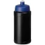Baseline® Plus 500 ml bottle with sports lid, HDPE Plastic, PP Plastic,  solid black,Blue