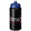 Baseline® Plus 500 ml bottle with sports lid, HDPE Plastic, PP Plastic,  solid black,Blue