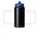 Baseline® Plus 500 ml bottle with sports lid, HDPE Plastic, PP Plastic,  solid black,Blue
