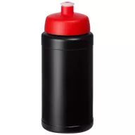   Baseline® Plus 500 ml bottle with sports lid, HDPE Plastic, PP Plastic,  solid black,Red  