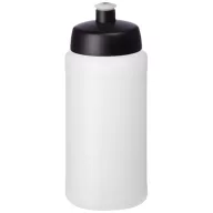   Baseline® Plus 500 ml bottle with sports lid, HDPE Plastic, PP Plastic, Transparent, solid black