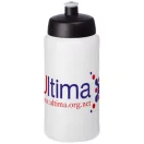 Baseline® Plus 500 ml bottle with sports lid, HDPE Plastic, PP Plastic, Transparent, solid black