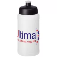   Baseline® Plus 500 ml bottle with sports lid, HDPE Plastic, PP Plastic, Transparent, solid black