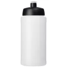 Baseline® Plus 500 ml bottle with sports lid, HDPE Plastic, PP Plastic, Transparent, solid black