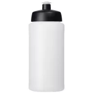   Baseline® Plus 500 ml bottle with sports lid, HDPE Plastic, PP Plastic, Transparent, solid black