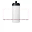 Baseline® Plus 500 ml bottle with sports lid, HDPE Plastic, PP Plastic, Transparent, solid black