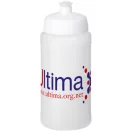 Baseline® Plus 500 ml bottle with sports lid, HDPE Plastic, PP Plastic, Transparent,White