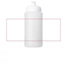 Baseline® Plus 500 ml bottle with sports lid, HDPE Plastic, PP Plastic, Transparent,White