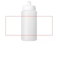   Baseline® Plus 500 ml bottle with sports lid, HDPE Plastic, PP Plastic, Transparent,White