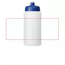 Baseline® Plus 500 ml bottle with sports lid, HDPE Plastic, PP Plastic, Transparent,Blue