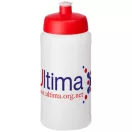 Baseline® Plus 500 ml bottle with sports lid, HDPE Plastic, PP Plastic, Transparent,Red  