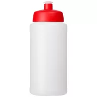   Baseline® Plus 500 ml bottle with sports lid, HDPE Plastic, PP Plastic, Transparent,Red  