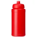 Baseline® Plus 500 ml bottle with sports lid, HDPE Plastic, PP Plastic, Red
