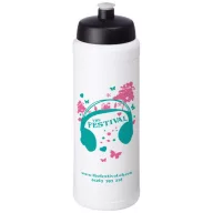   Baseline® Plus grip 750 ml sports lid sport bottle, HDPE Plastic, PP Plastic, White, solid black