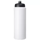 Baseline® Plus grip 750 ml sports lid sport bottle, HDPE Plastic, PP Plastic, White, solid black
