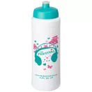 Baseline® Plus grip 750 ml sports lid sport bottle, HDPE Plastic, PP Plastic, White,Aqua