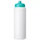 Baseline® Plus grip 750 ml sports lid sport bottle, HDPE Plastic, PP Plastic, White,Aqua