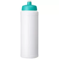   Baseline® Plus grip 750 ml sports lid sport bottle, HDPE Plastic, PP Plastic, White,Aqua