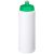 Baseline® Plus grip 750 ml sports lid sport bottle, HDPE Plastic, PP Plastic, White,Green  