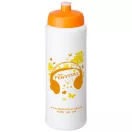 Baseline® Plus grip 750 ml sports lid sport bottle, HDPE Plastic, PP Plastic, White,Orange  