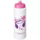 Baseline® Plus grip 750 ml sports lid sport bottle, HDPE Plastic, PP Plastic, White,Pink  