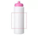 Baseline® Plus grip 750 ml sports lid sport bottle, HDPE Plastic, PP Plastic, White,Pink  