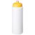 Baseline® Plus grip 750 ml sports lid sport bottle, HDPE Plastic, PP Plastic, White,Yellow  