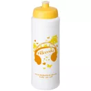 Baseline® Plus grip 750 ml sports lid sport bottle, HDPE Plastic, PP Plastic, White,Yellow  