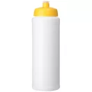 Baseline® Plus grip 750 ml sports lid sport bottle, HDPE Plastic, PP Plastic, White,Yellow  