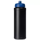 Baseline® Plus grip 750 ml sports lid sport bottle, HDPE Plastic, PP Plastic,  solid black,Blue