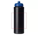 Baseline® Plus grip 750 ml sports lid sport bottle, HDPE Plastic, PP Plastic,  solid black,Blue