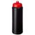 Baseline® Plus grip 750 ml sports lid sport bottle, HDPE Plastic, PP Plastic,  solid black,Red  