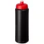 Baseline® Plus grip 750 ml sports lid sport bottle, HDPE Plastic, PP Plastic,  solid black,Red  