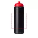 Baseline® Plus grip 750 ml sports lid sport bottle, HDPE Plastic, PP Plastic,  solid black,Red  