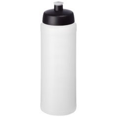   Baseline® Plus grip 750 ml sports lid sport bottle, HDPE Plastic, PP Plastic, Transparent, solid black